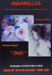 Affiche exposition aquarelles