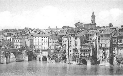 Les maisons effondrées